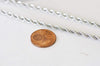 Chaine complète acier argenté torsadée,fourniture créative,collier doré,sans nickel,chaine fantaisie,chaine complète,3.8mm,60cm-G1113