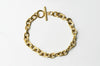 Bracelet grosse maille acier doré 14k, création bijoux,bracelet acier doré inoxydable,sans nickel, 22cm G4198-Gingerlily Perles