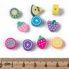 Perle polymère fruits multicolore, des perles colorées et estivales pour créer des bijoux fantaisie DIY, 12x10mm, les 50 G5029