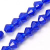 Perles cristal facette bleu roi transparent 4mm, cristal autrichien, perles bicone, cristal toupies, perles bleues,lot de 70 perles G5834