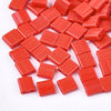 perles rocaille verre rectangle rouge, perle carré création bracelet, perle tila,4.5mm,2 trous, Les 50 G5484
