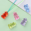 teddy bear pendant colored resin 20.5mm, bombon pendant, a pendant for the creation of regressive childhood jewelry, the 10,G5945