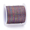 multicolored metallized polyester yarn 0.4mm, original thread, Couture thread, embroidery, gold thread, metal wire, 50 meter coil, G5941