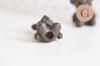 Pendentif ourson laiton résine marron 21mm, pendentif laiton jouet, bijou d'enfance,l'unité G6236