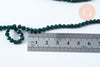 Perles toupies cristal vert 4-5mm, perles bijoux, perle cristal,Perle verre facette,création bijoux, fil de 90 perles G6365