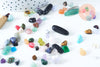 perle chips pierre naturelle roulée mélangée 4-24mm ,pierre naturelle,litotherapie,chips amethyste quartz,Sachet 20 grammes G6370