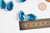 Pendentif goutte cristal facetté bleu 22mm,pendentif cristal,pour création bijoux, l'unité G6362