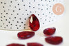 Pendentif goutte cristal facetté rouge 22mm,pendentif cristal,pour création bijoux, l'unité G6361