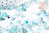 Sable pépite apatite naturelle 2-12mm,chips mineral, apatite naturelle, pierre semi-precieuse, création bijoux, Sachet 20 grammes G5787