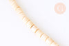 Perle agate heishi tube jaune 4mm, perle agate naturelle,création de bijoux en pierre naturelle,fil de 100 perles G5823