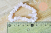 Bracelet élastique chips quatrz rose naturel, un bracelet en pierre naturelle energie positive, bracelet lithothérapie, 50mm, l'unité G4717-Gingerlily Perles