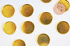 Supports de cabochons ronds, fournitures créatives, fournitures cabochon, apprêt laiton brut, sans nickel, diamètre 20mm, Lot de 10, G5046-Gingerlily Perles