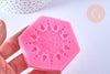 Moule mandala pour fabrication résine patisserie savon , moule en silicone pour réaliser des bijoux avec inclusion en résine, l'unité, G3635