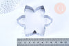 Emporte-pièce flocon de neige, Moule patisserieen acier inoxydable pour cuisine gateau et loisirs créatifs,8.1cm, l'unité G4977