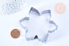 Emporte-pièce flocon de neige, Moule patisserieen acier inoxydable pour cuisine gateau et loisirs créatifs,8.1cm, l'unité G4977