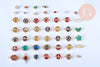 pendentif verre pierre résine druzzy 10.5-26mm, un pendentif pour création bijoux pierre, l'unité G6415