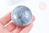 Pierre boule calcite bleue naturelle 47-50mm, pierre lithotthérapie décoration de la maison, l'unité G5769