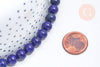 Perle lapis lazuli ronde 8mm,lapis bleu,pierre naturelle, création bijoux,perles pierre,lapis naturel,le fil de 20 perles G5747