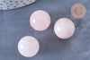 Pierre ronde quartz rose non percée 17.5-18mm, cabochon rond, quartz rose naturelle, cabochon pierre,pierre naturelle 18mm, l'unité G6657