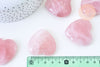 Coeur quartz rose naturel 40mm, quartz rose naturel roulé, pierre semi-precieuse, séance lithothérapie, 40mm, l'unité G5611