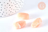 Perle en acrylique rose 25mm imitation pierre, perle acrylique corail clair,création bijou,les 5 G6797