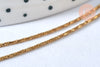 chaine de cheville acier doré 14k chaine doree, bracelet chaîne fine,création bijou,1mm,22.5cm, l'unité G4281-Gingerlily Perles