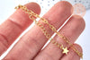 Bracelet ajustable acier doré 14k maille marine 16cm, création de bijoux sans nickel, bracelet or acier inoxydable, l'unité G5963-Gingerlily Perles