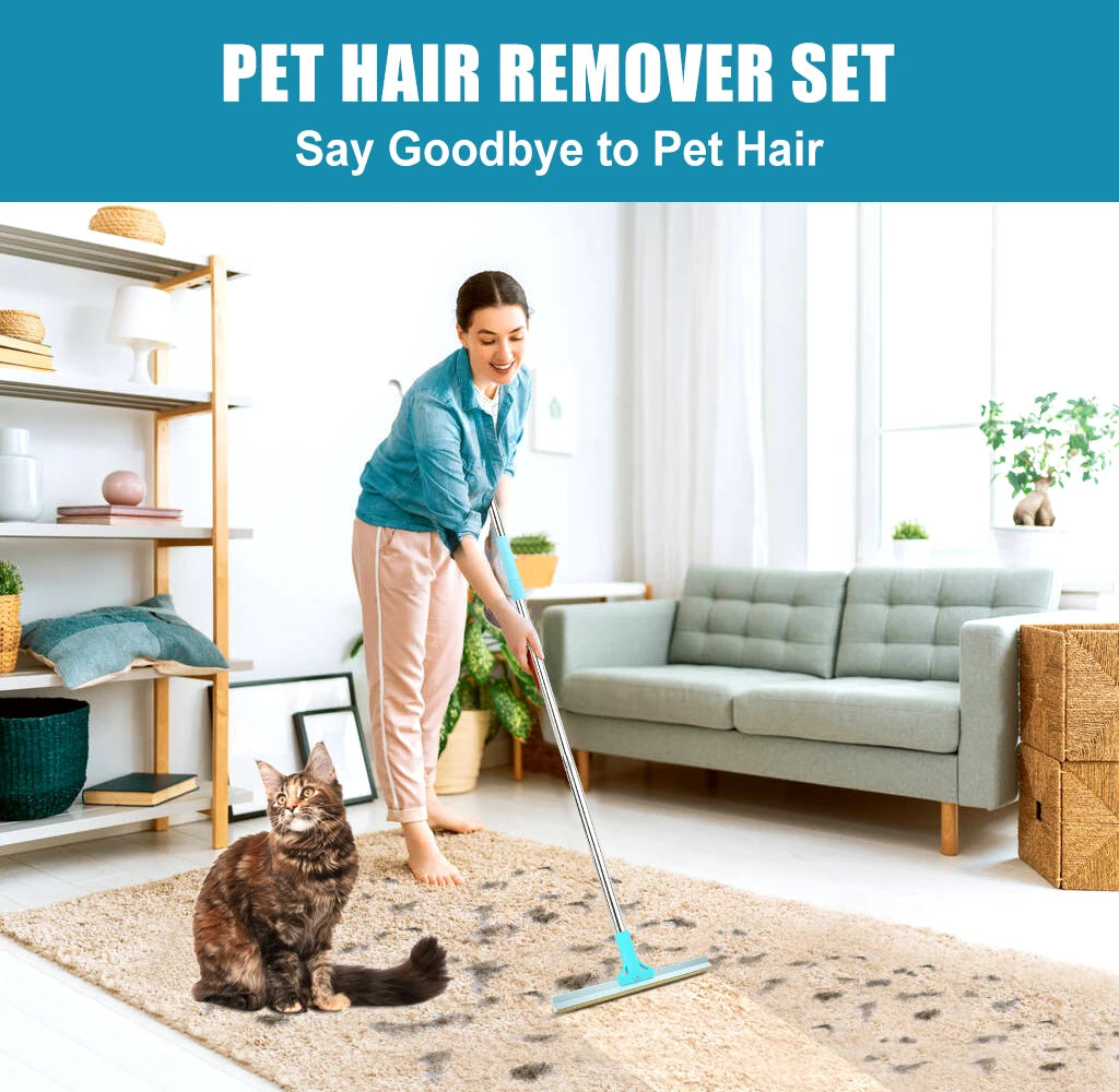 Pet Hair Scraper For Rugs & Carpets - Atienzza