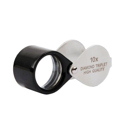 Premium 18mm triplet 10X loupe black