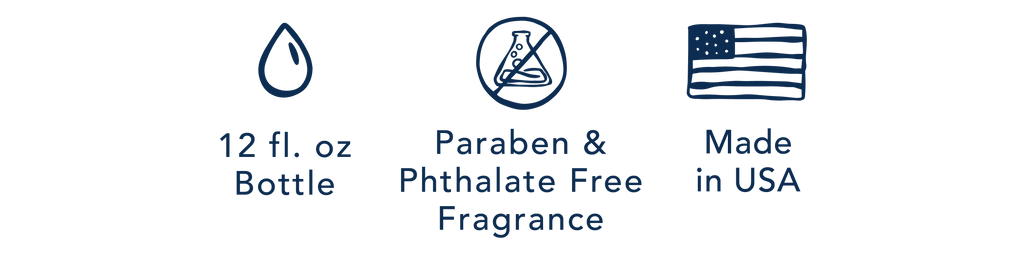 12 fl. oz Bottle | Paraben & Phthalate Free Fragrance | Made in USA