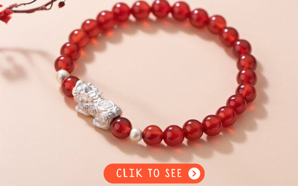 Agate crystal bracelet with pixiu