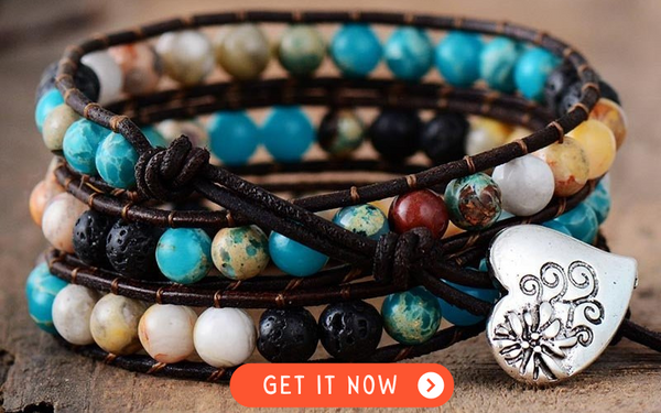 Love & Peace Wrap Bracelet