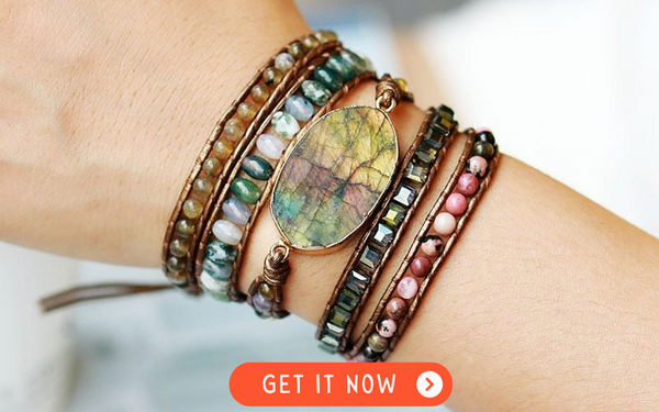 Goddess Labradorite 5 Wrap Bracelet