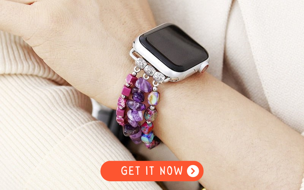 Gemstone Beaded Bracelet Apple Watch Band