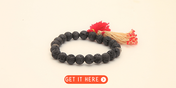 lava beads rock bracelet