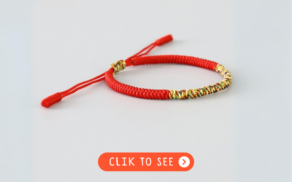 Tibetan Lucky Red String Bracelet