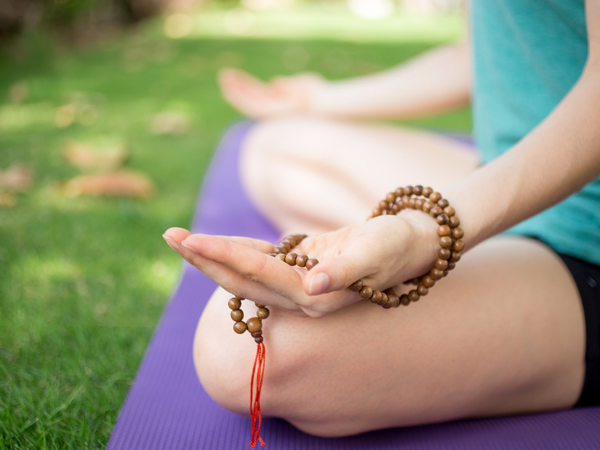 meditation with mala beads 108