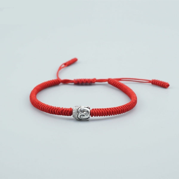 Tibetan Peace Red string Adjustable bracelet – Mandala Tibet