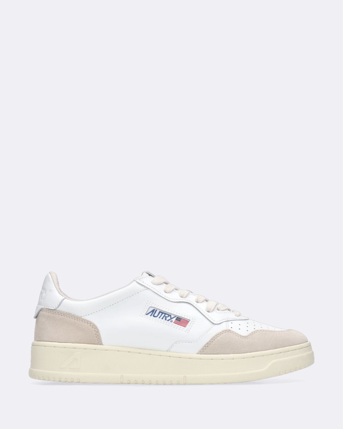 Autry Sneakers 01 Low Man Leather Suede White