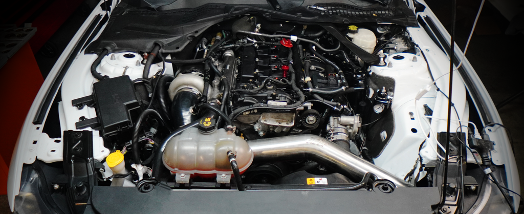 Big turbo Ecoboost Mustang with Port injection