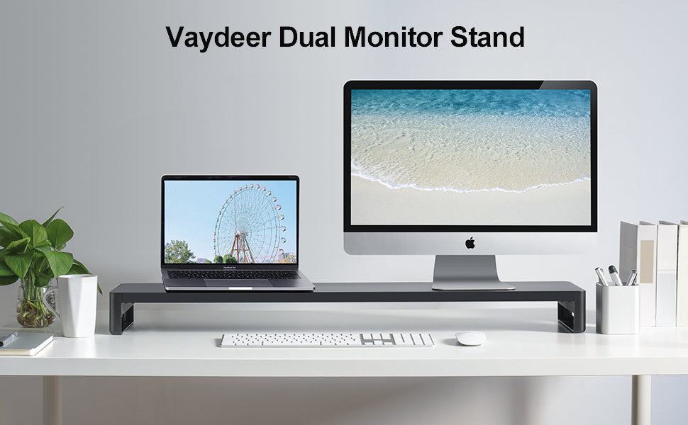 Monitor Stand Riser with USB3.0 Hub Support Data Transfer and Charging  Steel Desk Organizer for Laptop Computer