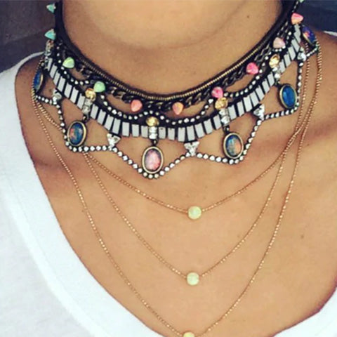 Nico Choker Necklace On A Woman's Neck