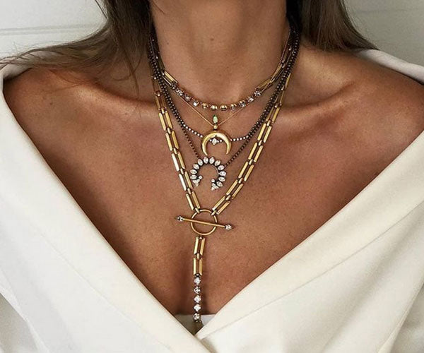 Golden Layering Necklaces