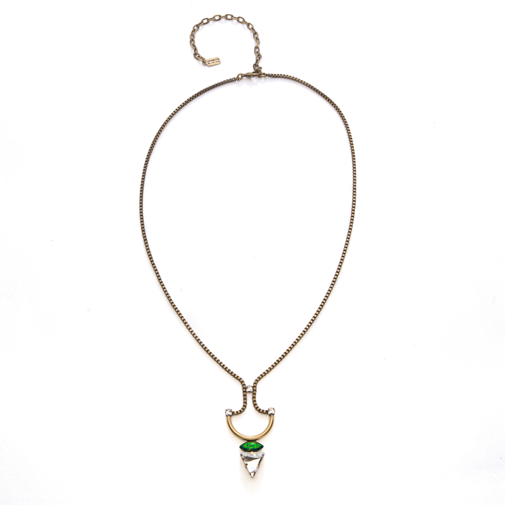 Triangle Swarovski Long Pendant Necklace Koti Necklace – Lionette by ...
