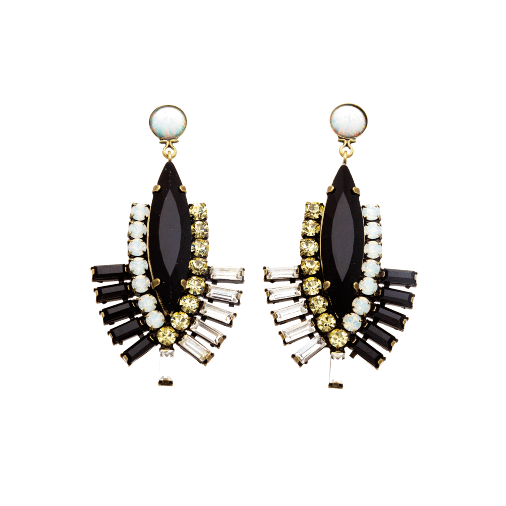 Swarovski Crystal Art Deco Earrings Tokyo Earrings – Lionette by Noa Sade