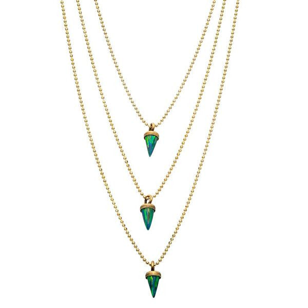 Buy Avish Necklace (Opal, Gold) – Lionette NY