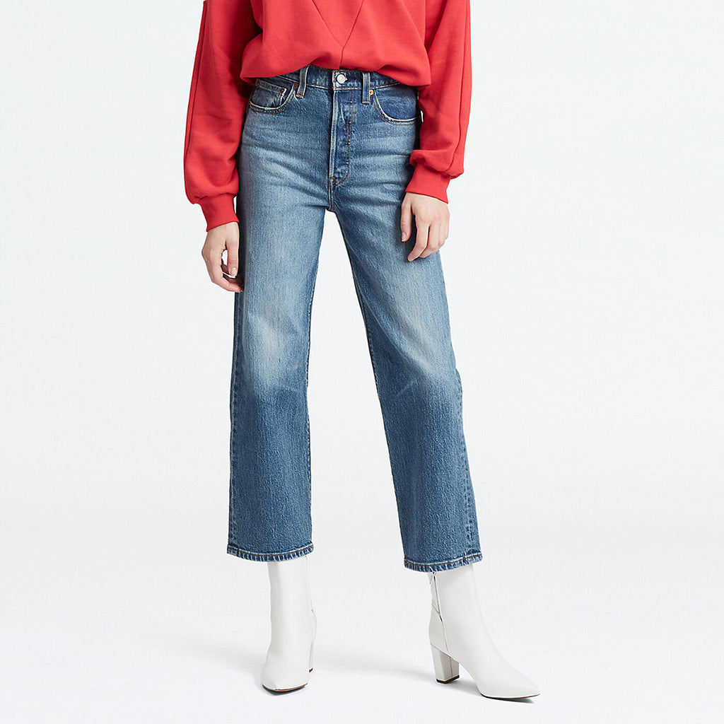 Levi's Ribcage Straight Ankle Jeans - Jive Swing - Love Iguana