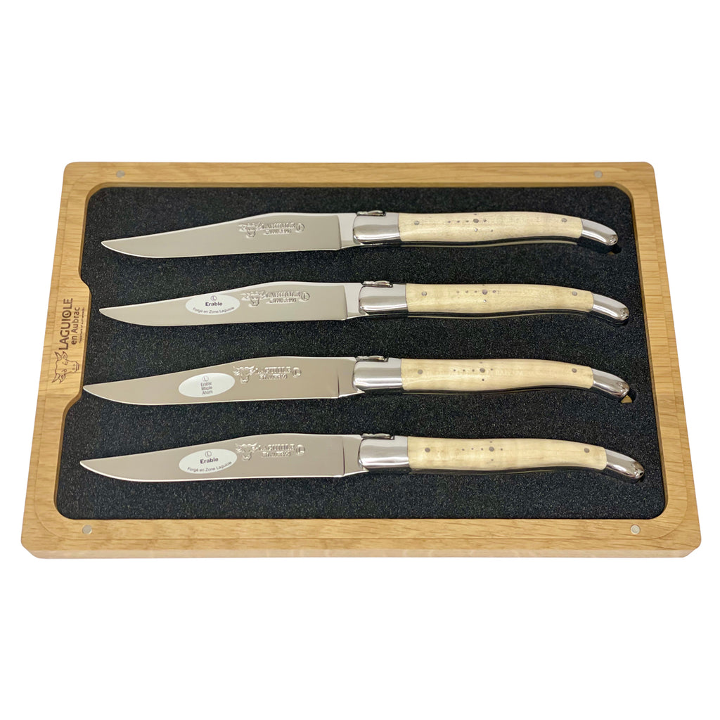 French Home Laguiole Neutral Tones Steak Knives (Set of 4)