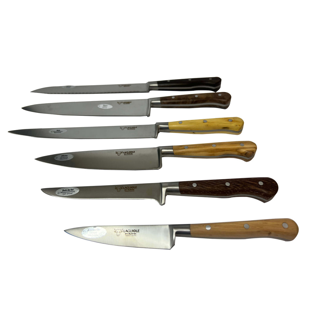 [Laguiole En Aubrac] Knives with Magnetic Block, Set of 6