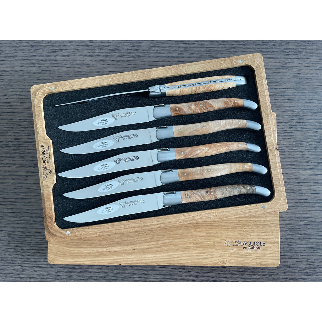 Laguiole en Aubrac set de couteaux à steak (6 pièces) bois